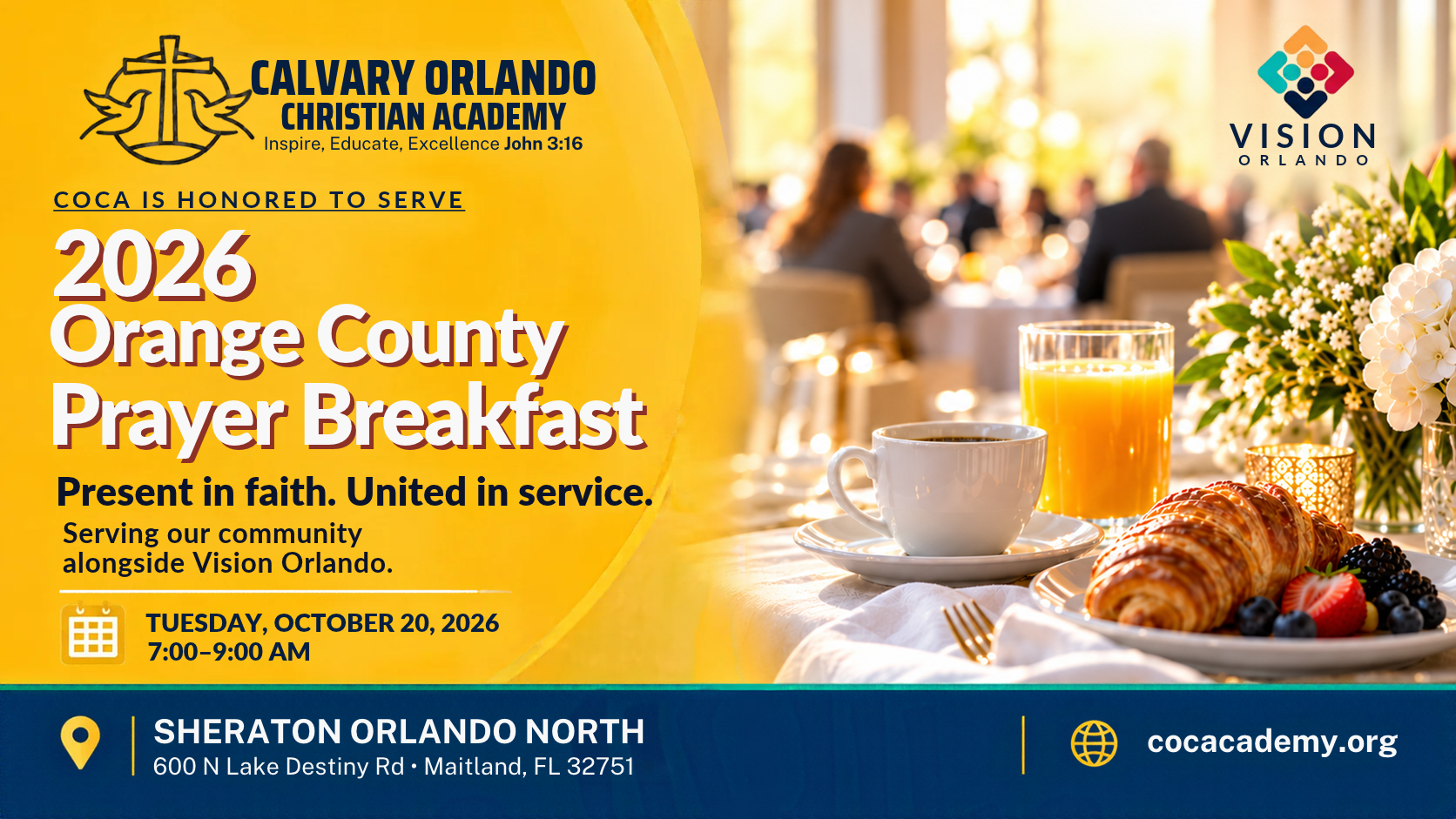Orange County Prayer Breakfast — October 20, 2026 · 7:00–9:00 AM